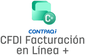Plataforma web CONTPAQi CFDI Facturación en Línea+ para emisión de facturas electrónicas, recibos de honorarios y notas de crédito ante el SAT